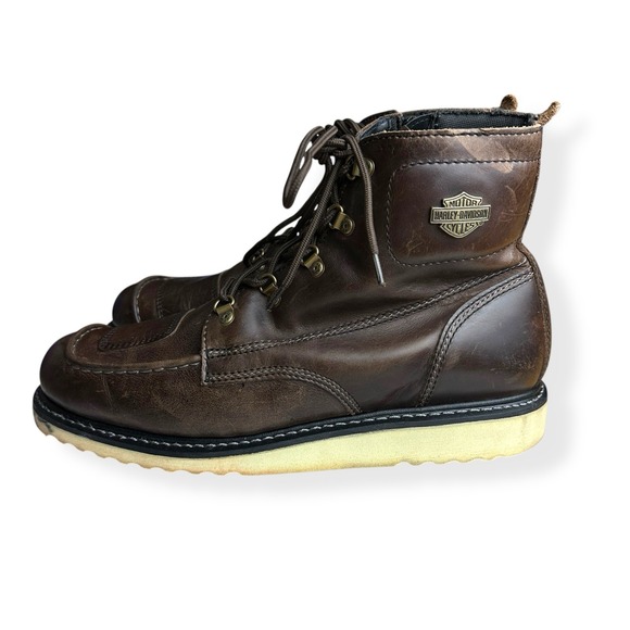 Harley-Davidson‎ Men's Hagerman Leather Motorcycle Riding Boots D93755 Size 12 M - Picture 7 of 14